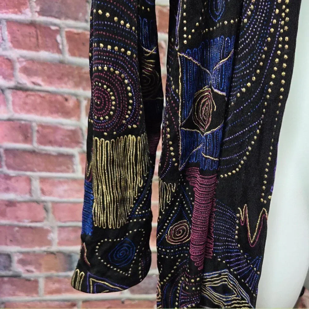 A Touch of Class Vintage 80s‎ Abstract Open Front Top – Women’s S/M – USA